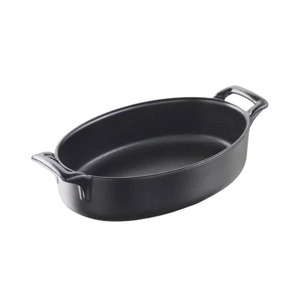 Revol Oval Roasting Dish Belle Cuisine, 2 Colors Cast Iron Style