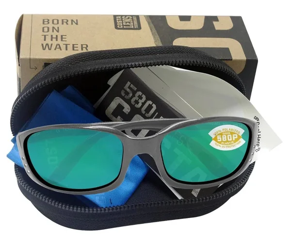 Costa Del Mar Brine Sunglasses Gunmetal - Green Mirror 580P