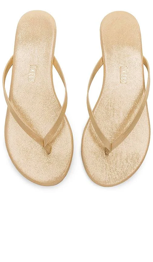 Tkees Glitters Flip Flop in Metallic Gold - Size 10 (also in 5, 6, 7, 8, 9)