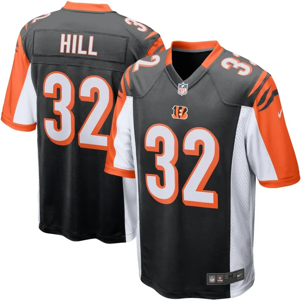 Nike Shirts - Nike Jeremy Hill #32 Cincinnati Bengals, Color: Black, Size: 31 Neck To Bottom. + 24 From Armpit To Armpit, Abe