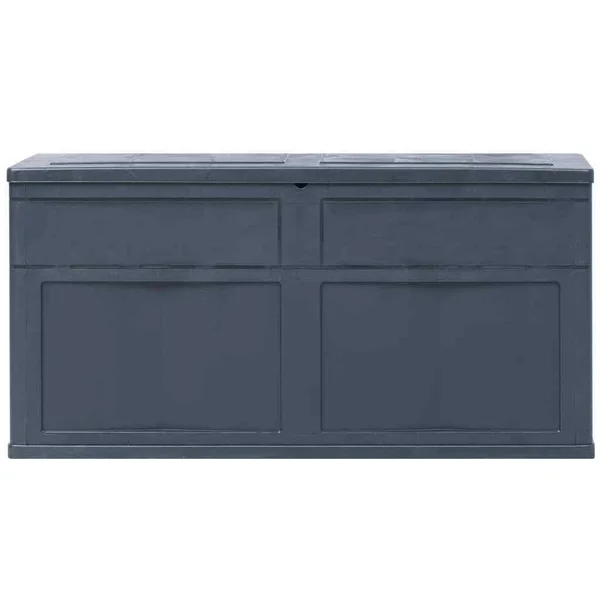 vidaXL Garden Storage Box 84.5 Gal Black