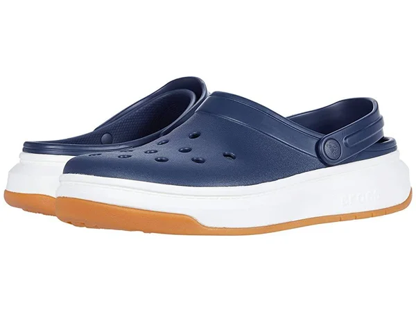 Crocs Navy, White Crocband Full Force Clog Shoes