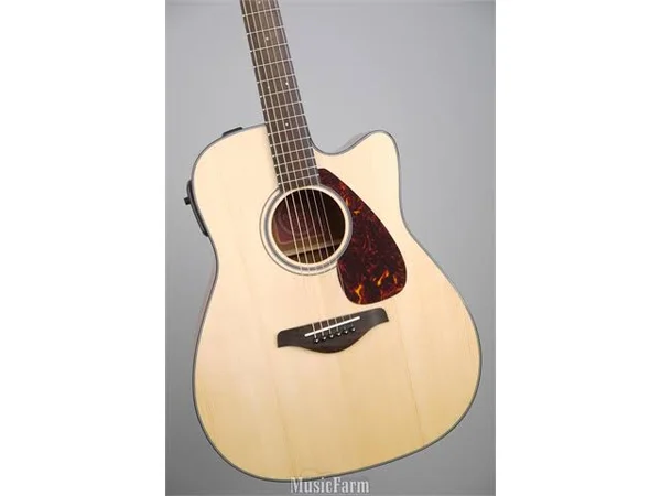 Yamaha FGX700SC Cutaway Solid Top Acoustic/Electric Guitar Natural