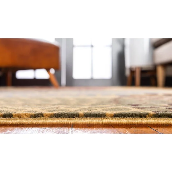 Unique Loom Java Barista Area Rug - 9& x 12& Beige