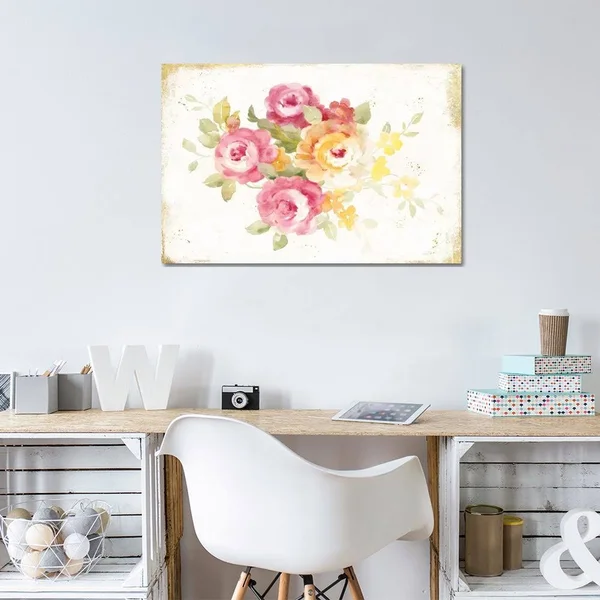Danhui Nai Large Canvas Art Prints - Midsummer IV ( Floral & Botanical > Flowers > Roses art)