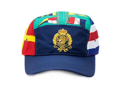 Polo 5 Panel Hat x22Classic Crestx22 navy/green/red