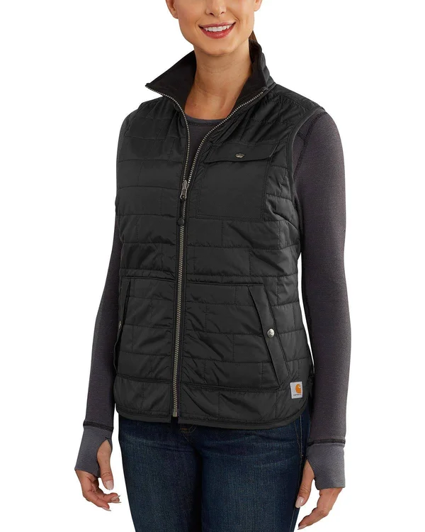 Carhartt Amoret Flannel Lined Vest - Women's Black - Xs