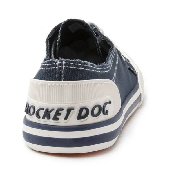 Rocket Dog Jazzin Ladies Cotton Casual Trainers Navy: UK 4