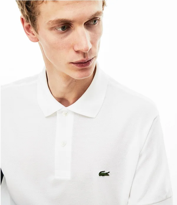 Lacoste Classic Pique Short-Sleeve Polo Shirt, Mens, M, Barbados