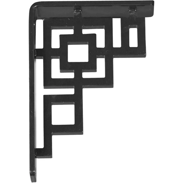 Eris Wrought Iron Bracket Antiqued Silver 2x22W x 7 1/2x22D x 10x22H - (Triple Center Brace)