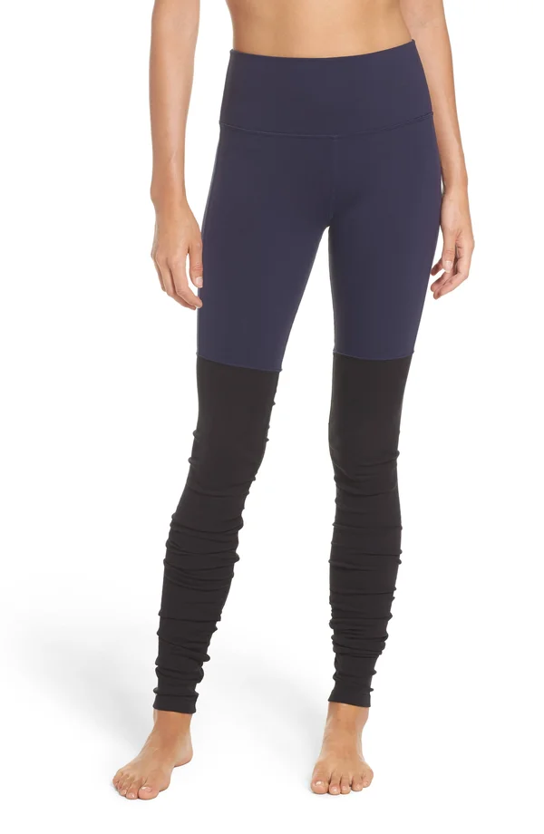 Alo Yoga High-Waist Goddess Legging - Women's Rich Navy/Black, L