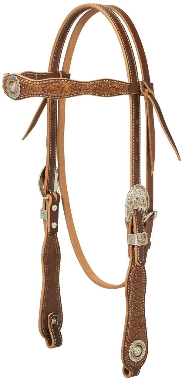 Weaver Leather Western Edge Browband Headstall - Sunset
