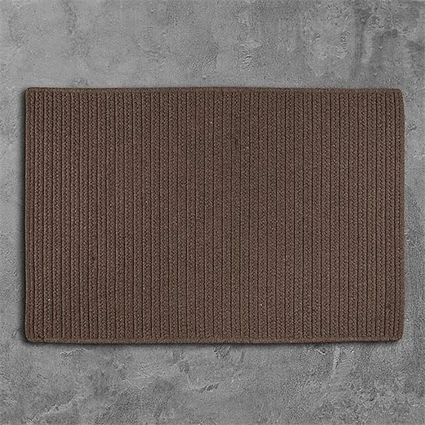 Colonial Mills LS01R060X084S 5 x 7 ft. Sunbrella Solid Braided Rug, Mink