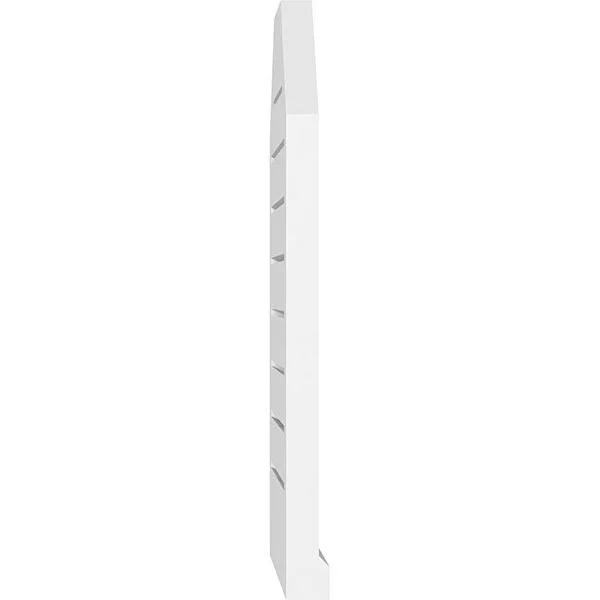 Ekena Millwork GVPOT20X4003SF 20x22W x 40x22H Octagonal Top Surface Mount PVC Gable Vent: Functional, w/ 2x22W x 2x22P Brickmoul