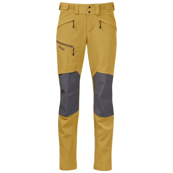 Bergans Rabot 365 Hybrid Pant Yellow, Womens Merino Full-Length Trousers, Size - Color Mustard Yellow - Solid Dark Grey