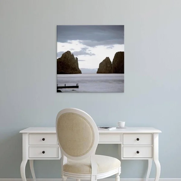 Easy Art Prints Alan Blaustein's 'Lago Vista #32' Premium Canvas Art - 24 x 24 - Classic Black Frame