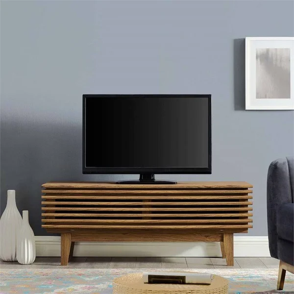Levan Home Mid-Century Modern 46x22 TV Stand in Walnut - LH-5094-1994895