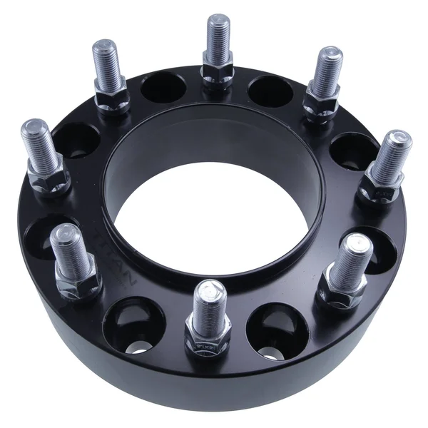 Titan Wheel Accessories 2 PC Black Hubcentric 8x170, 2x22 Thick, Heavy Duty Wheel Spacers Fits Ford F250 F350 Super Duty Excur