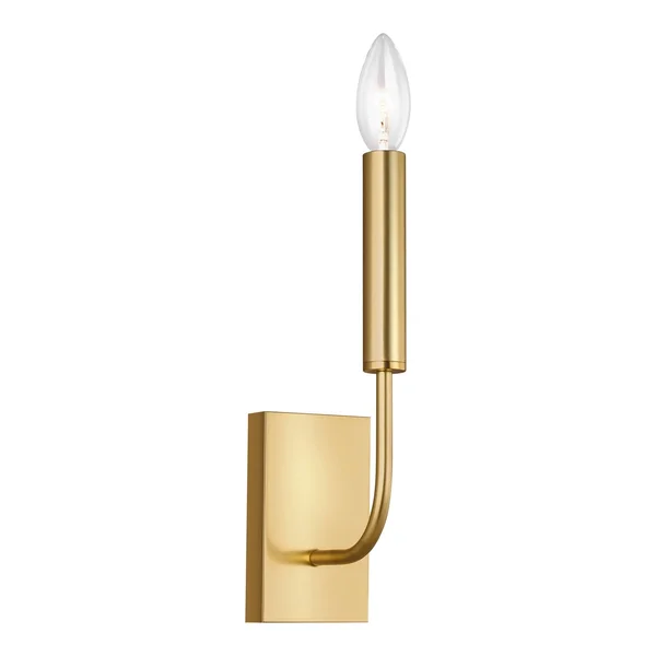Brianna 1 Light Wall Sconce - Polished Nickel EW1001PN