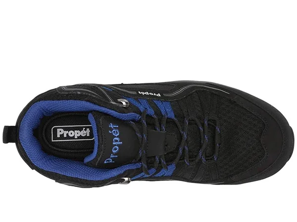 Prop閠 Women's Propet Peak Sneaker & Widths - Black/Royal Blue - 10.5M