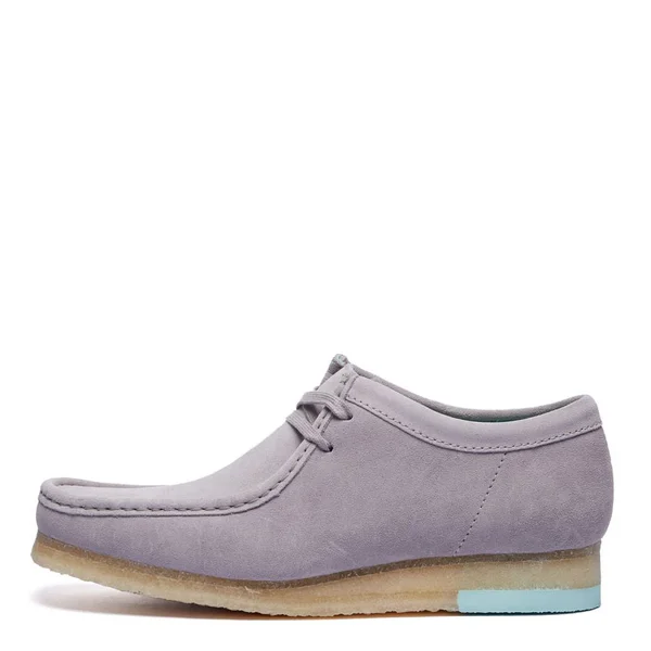 Clarks Originals Wallabee Shoes - Grey Combi UK 12 Adult Mens