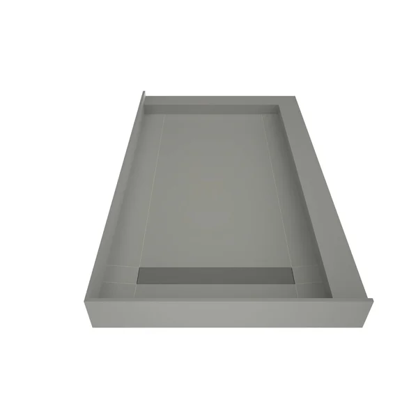 Tile Redi RT4860LDR-PVC-BN3 60x22 x 48x22 Double Threshold Shower Base with Drain Cover