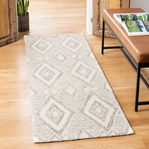 Safavieh Micro-Loop Rug Collection MLP651W - Sage - 5& x 8&