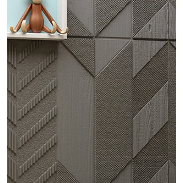 Premium Peel and Stick 3D Embossed Form Wall PANEL, 28x22x28x22/pc - LightGrey - 50pc