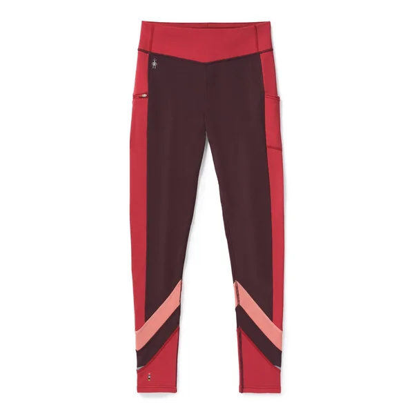 Smartwool Merino Sport Fleece Colorblock Tight - Women's Woodsmoke, S