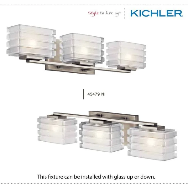 Kichler 45480NI Bazely Bath 4-Light Halogen - Brushed Nickel