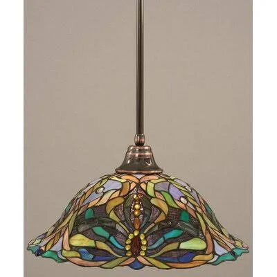 Red Barrel Studio Molina Stem Pendant with Hang Straight Swivel, Clear