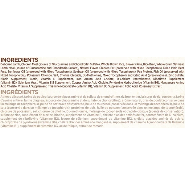 Nutro Wholesome Essentials Senior Lamb & Rice Dry Dog Food, 30 lbs