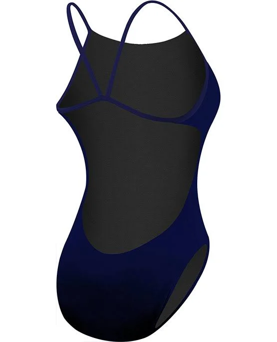TYR Tfdus7a Women's Durafast Elite Cutoutfit Swimsuit - Navy, 32