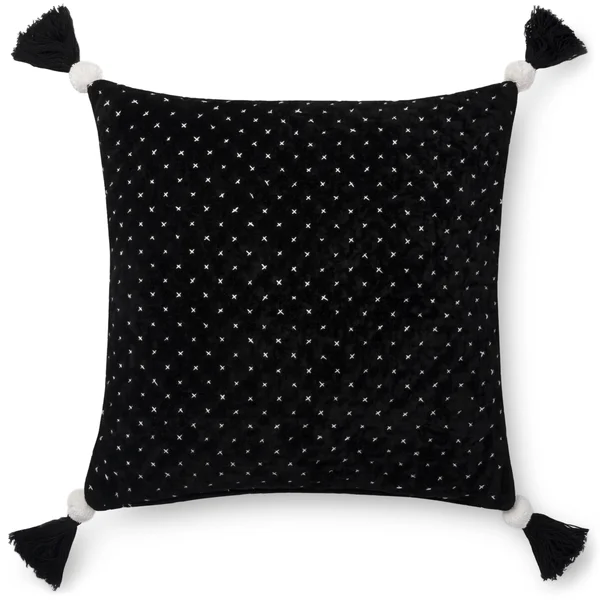 Loloi Pillows P0663 White, Black