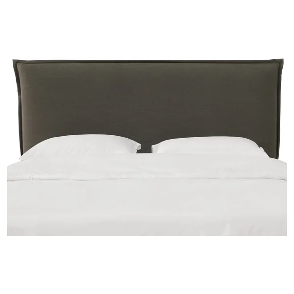 California King French Slipcover Headboard - Linen Slate - Nate Berkus