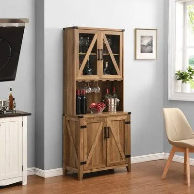 Wash Bar Cabinet Loon Peak Color: Wood