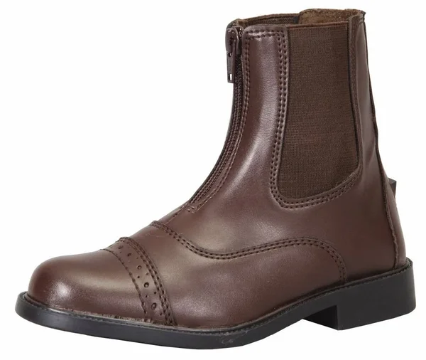 TuffRider Children's Starter Front Zip Paddock Boots, Kids Equestrian Horse Riding English Boots