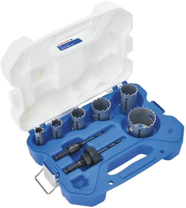 Lenox Tools Hole Saw Kit - Carbide Tipped, 6-Piece (LXAH3PSET6)