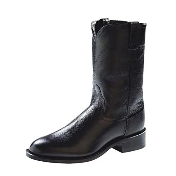 Old West Men's Roper Boots - Black