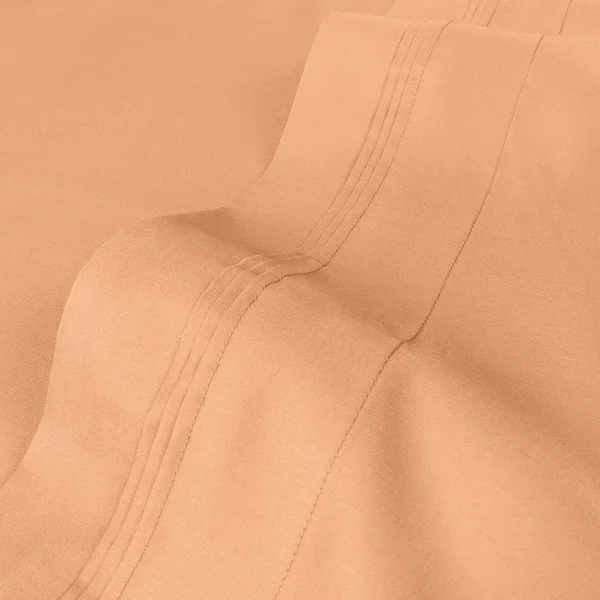 Luxor Treasures Egyptian Cotton Solid Sheet Set - Gold, Queen