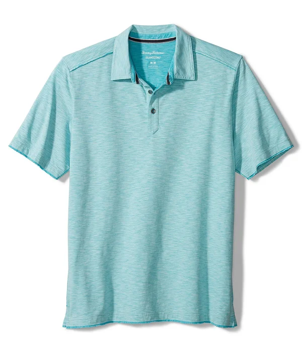 Tommy Bahama Men's Big & Tall Fray Day Harbor IslandZone Polo - St Tropez - Size LT
