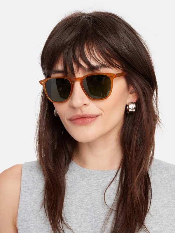 Garrett Leight Polarized Brooks - Green - Sunglasses