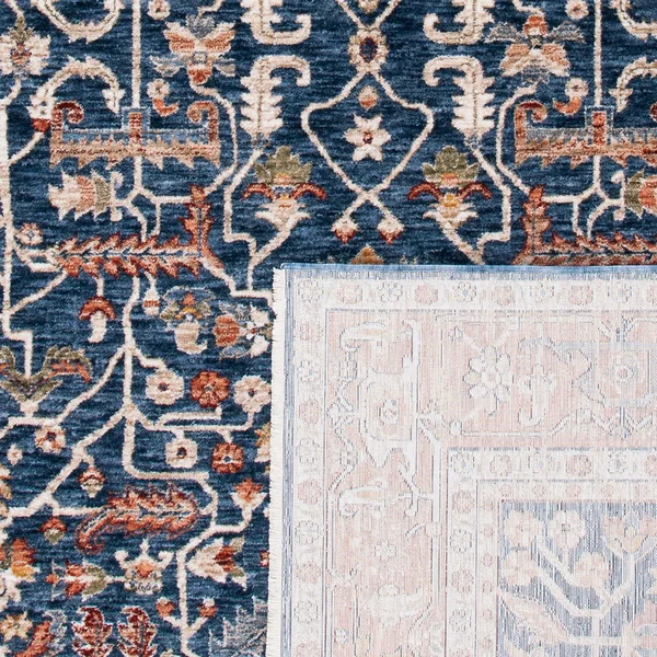 Ralph Lauren 6& x 9& Darcy Navy - Beige Rug
