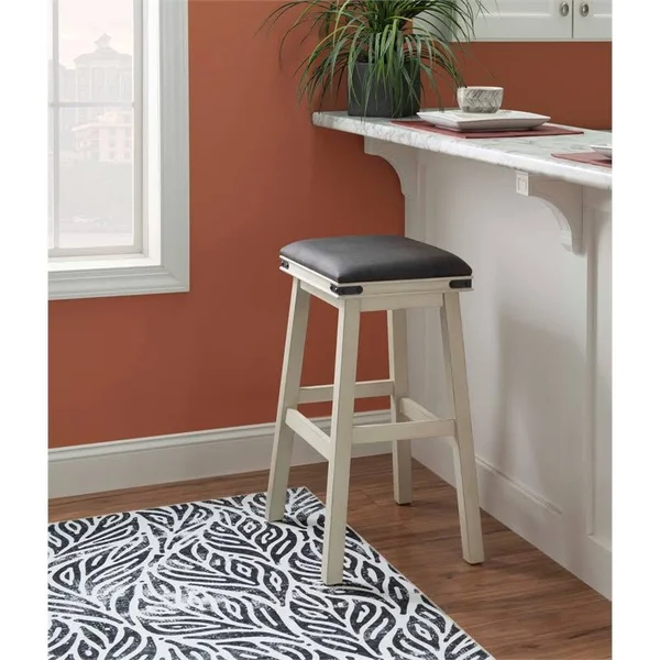 Powell Serrano Barstool White