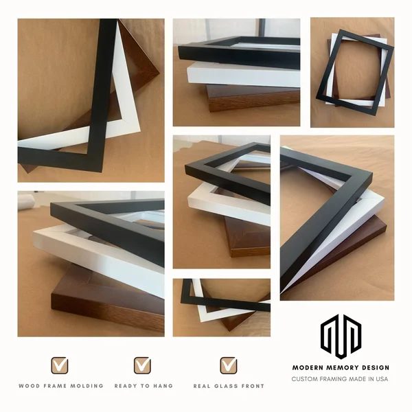 46x44 Picture Frames Brown Wood 46x44 Frame 46 x 44 Wooden Frames White