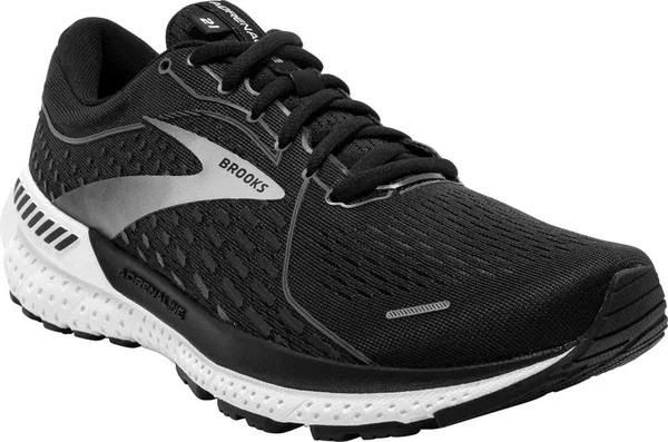 Brooks Adrenaline GTS 21 Women's Running Shoes Black Pearl/White : 12 D - Wide