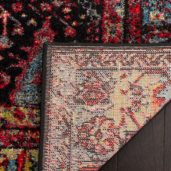 Safavieh Vintage Hamadan Rug Collection VTH217Q - Red - Light Blue - 8& x 10&