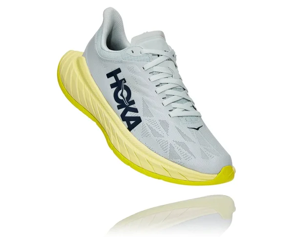 Hoka Women's Carbon x 2 Blue Flower, Luminary Green, 11, M
