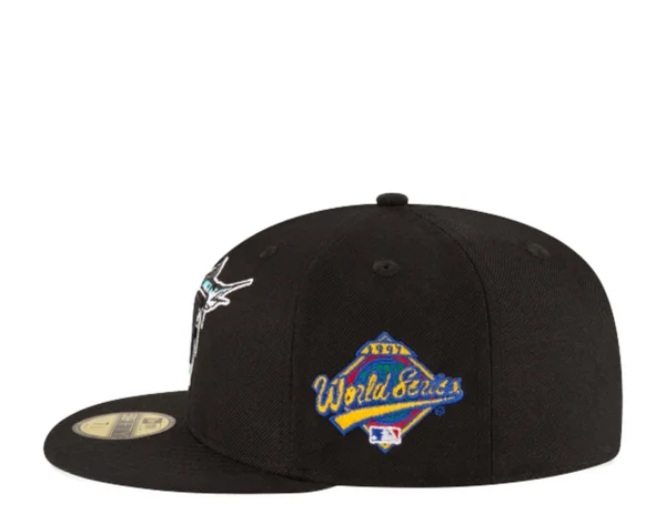 New Era Florida Marlins Black 1997 World Series Wool 59FIFTY Fitted Hat