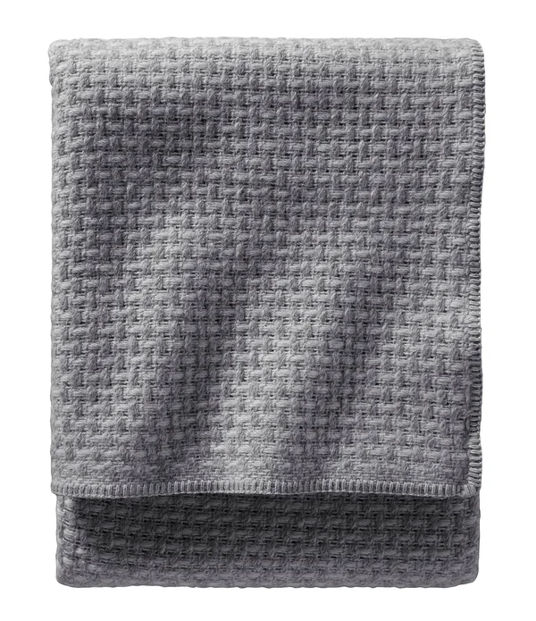 Pendleton Lattice Weave Bed Blanket, Queen, Grey/Slate